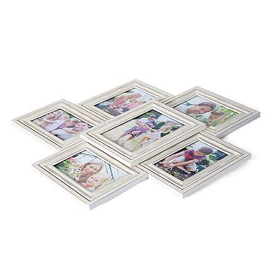 Melannco Distressed 6-Opening Collage Frame 