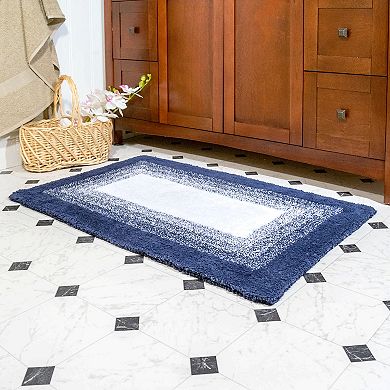 Chesapeake Whitney Ombre Reversible 2-piece Bath Rug Set