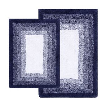 Chesapeake Whitney Ombre Reversible 2 pc Bath Rug Set