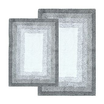 Chesapeake Whitney Ombre Reversible 2 pc Bath Rug Set