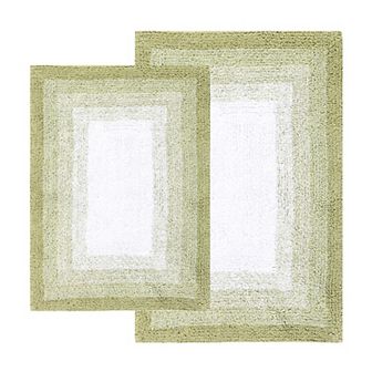 Chesapeake Whitney Ombre Reversible 2 pc Bath Rug Set