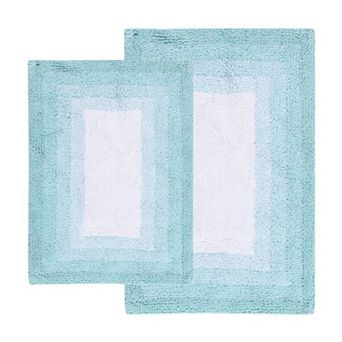 Chesapeake Whitney Ombre Reversible 2 pc Bath Rug Set