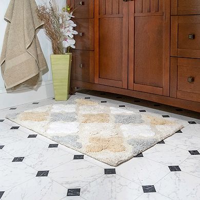 Chesapeake Alloy Moroccan Tiles 2-piece Bath Rug Set