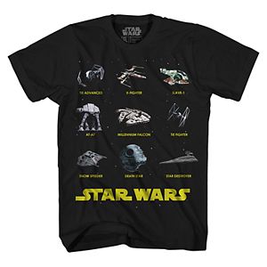 Boys 8-20 Star Wars Ships Tee