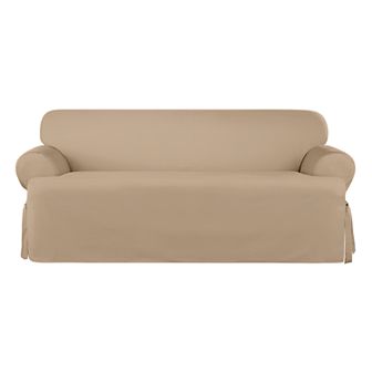 Sure Fit Sailcloth T-Cushion Sofa Slipcover