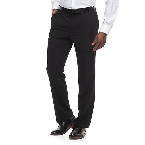 kohls mens black dress pants