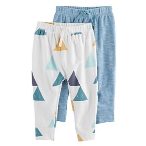 Baby Girl Jumping Beans® 2-pk. Printed & Solid Jogger Pants