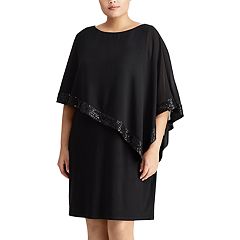 Plus Size Party Dresses | Kohl's Plus Size Chaps Georgette Overlay Sheath Dress