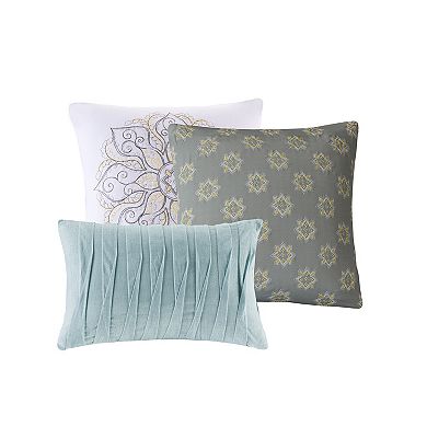 Madison Park Joanna 7-Piece Reversible Cotton Sateen Comforter Set