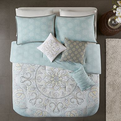 Madison Park Joanna 7-Piece Reversible Cotton Sateen Comforter Set