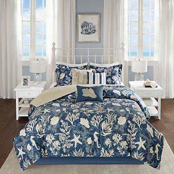 Madison Park Chatham 7 pc Coastal Comforter Set with Throw Pillows