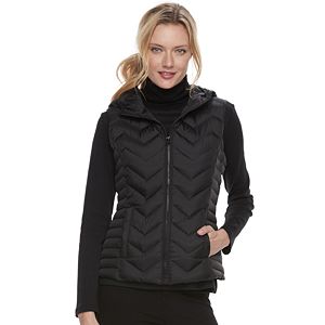 Women's Be By Blanc Noir Hooded Packable Down Vest