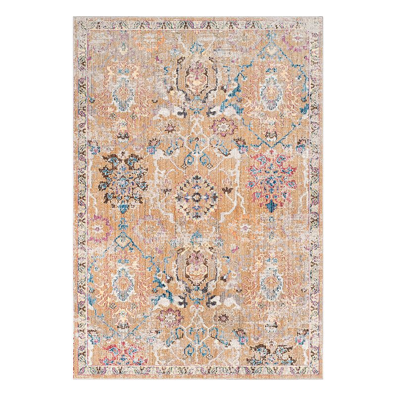 Safavieh Bristol Daniella Framed Floral Rug, Beige, 8X10 Ft