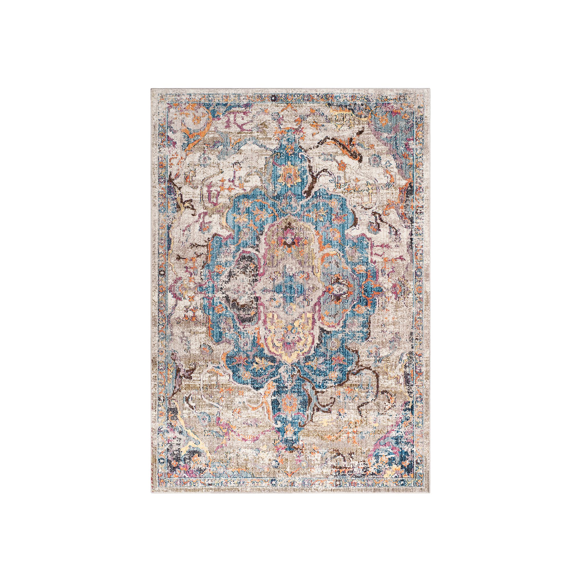 Safavieh Bristol Amelia Framed Floral Rug, Blue