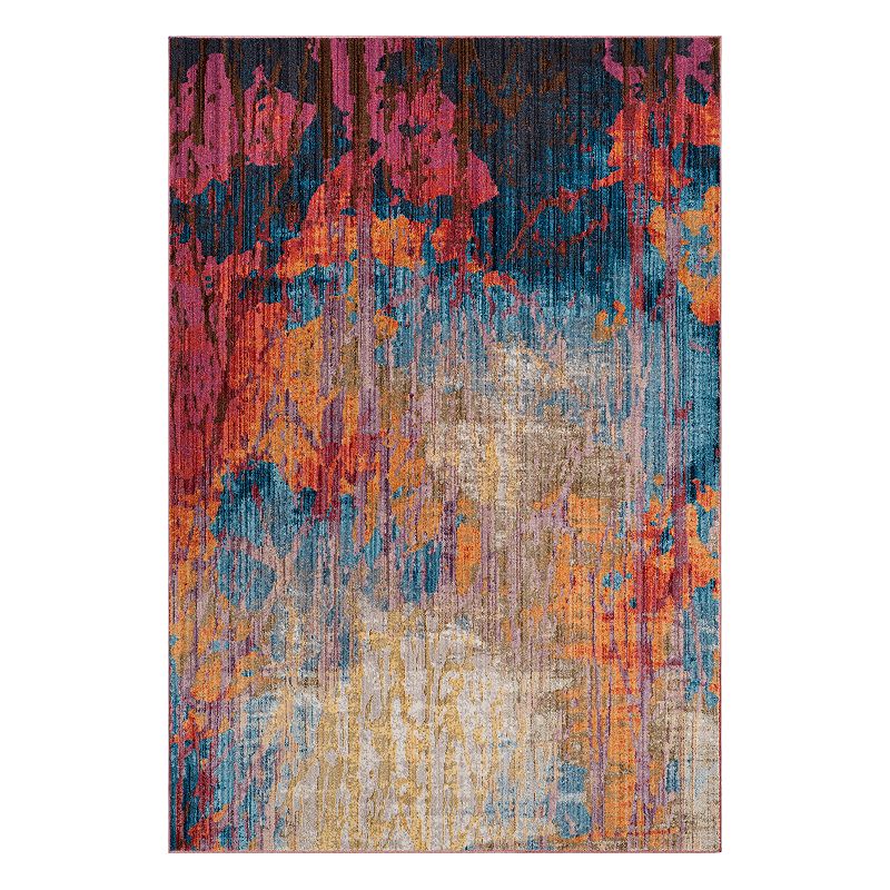 Safavieh Bristol Jaden Abstract Rug, Blue, 4X6 Ft
