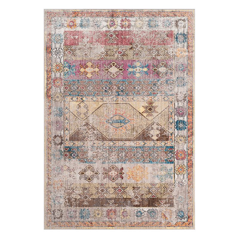 Safavieh Bristol Tallulah Framed Medallion Rug, Multi, 5X7.5 Ft