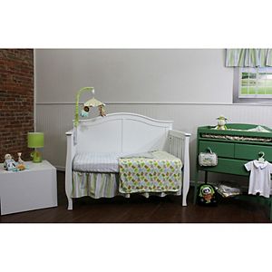 Nurture Basix Blue Striped Birdie 3-pc. Nursery Bedding Set