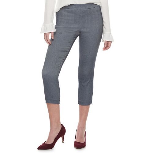 Women's ELLE™ PullOn Back Seam Capri Pants