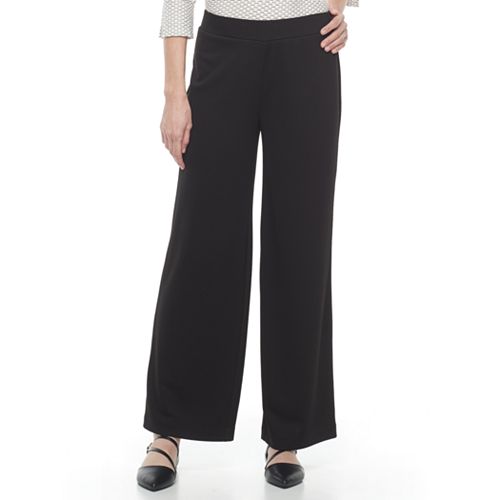 Women's Dana Buchman Travel Anywhere Jacquard Wide-Leg Pants