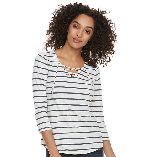 Women's SONOMA Goods for Life® Lace-Up Tee