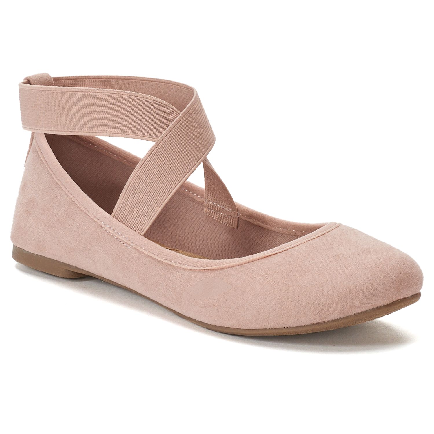 kohls womens black flat shoes