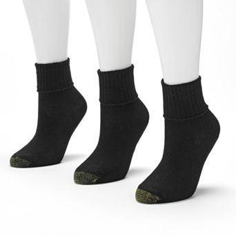 Women's GOLDTOE® 3-pack Bermuda Turn Cuff Socks