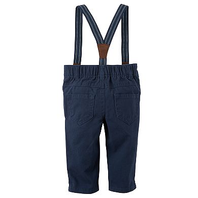 Baby Boy Carter's Plaid Bodysuit & Pants with Suspenders Set
