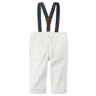 Baby Boy Carter's Gingham Bodysuit & Pants with Suspenders Set