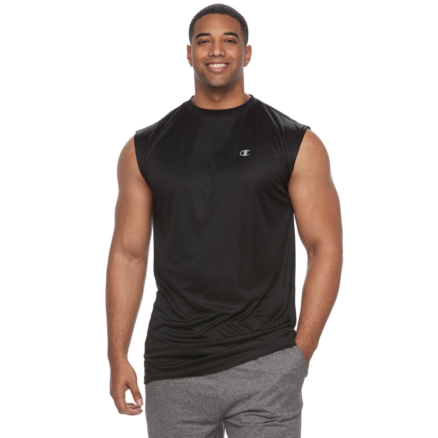 champion double dry sleeveless tee