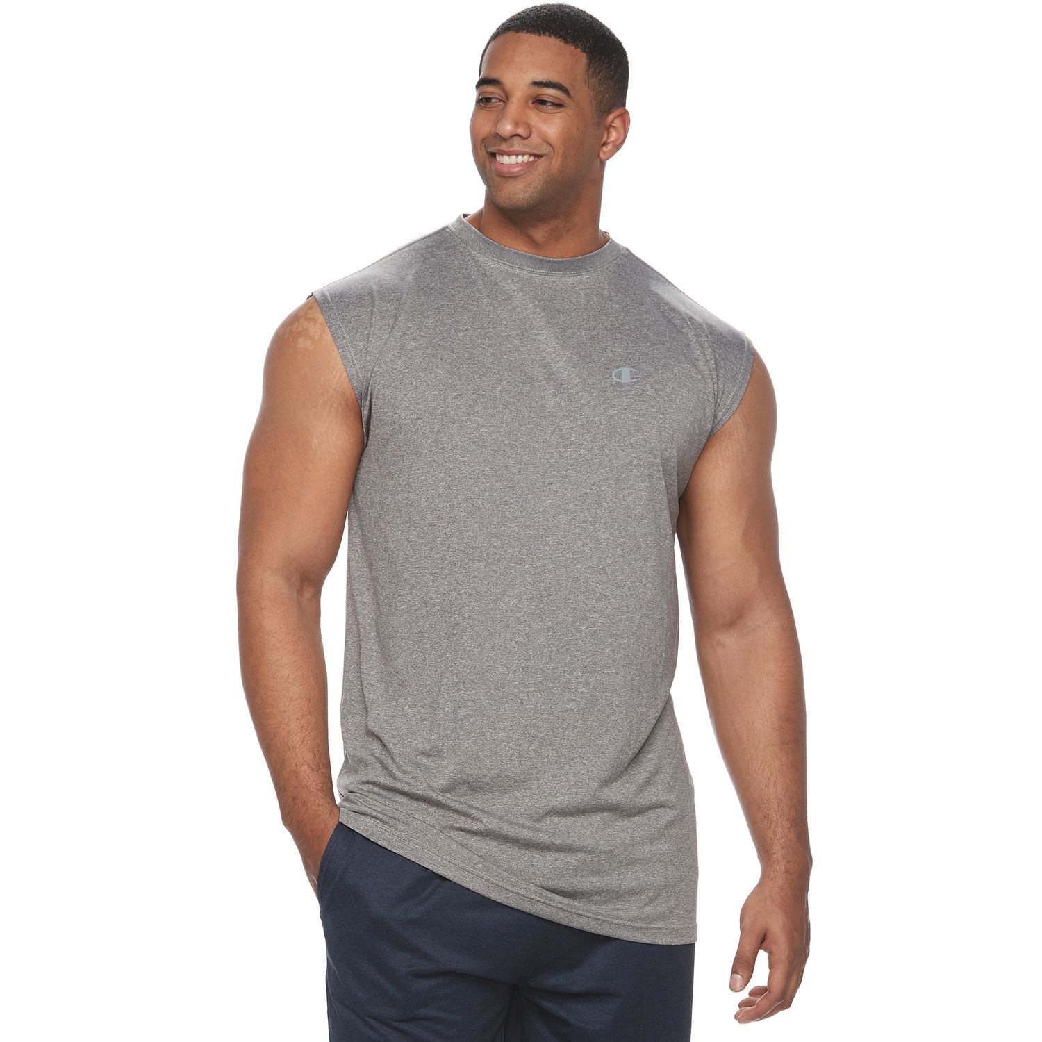 champion double dry sleeveless tee