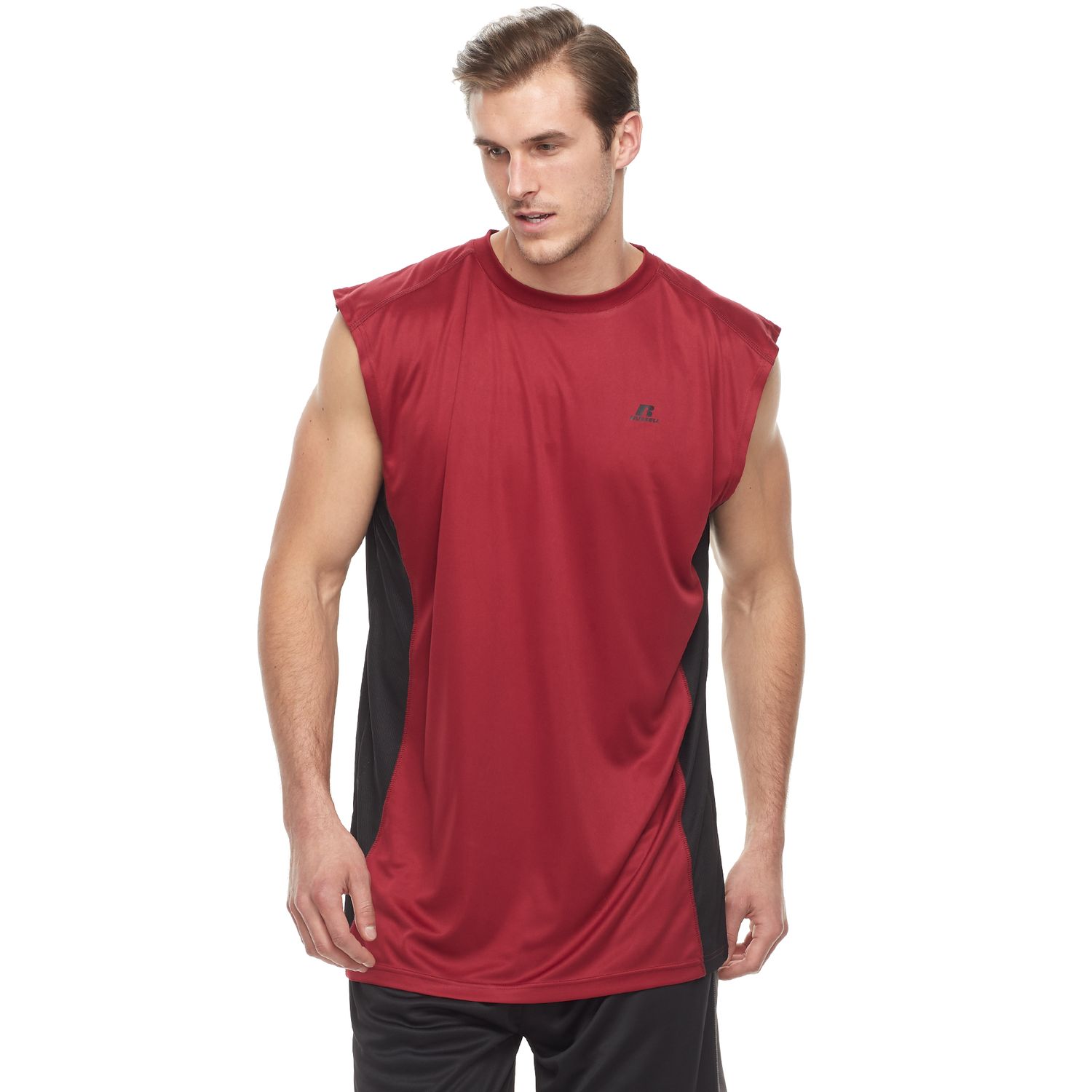 russell men's sleeveless shirts