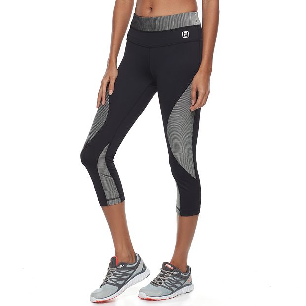 Women's FILA SPORT® Ribbed Panel Capri Leggings