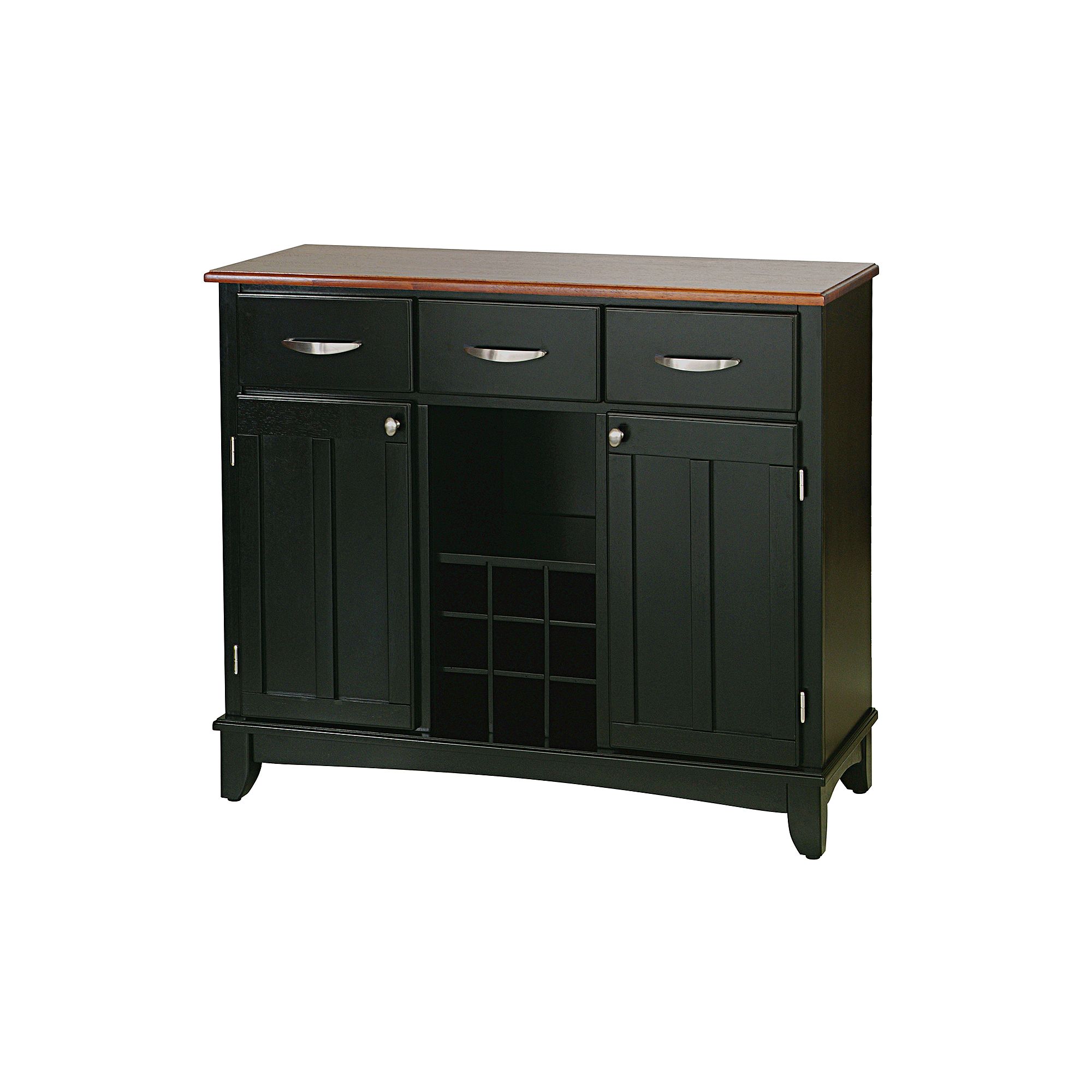 Large Buffet - Oak Top, Black