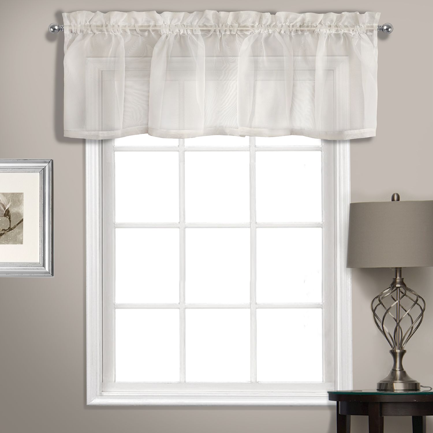 voile valance curtains