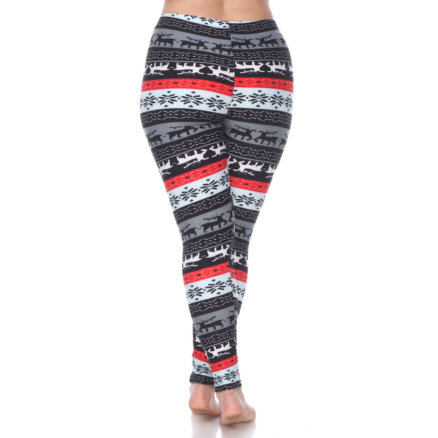 plus size holiday print leggings