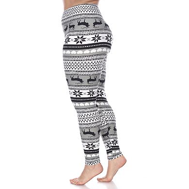 Plus Size White Mark Printed Leggings