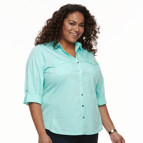 croft and barrow plus size shirts