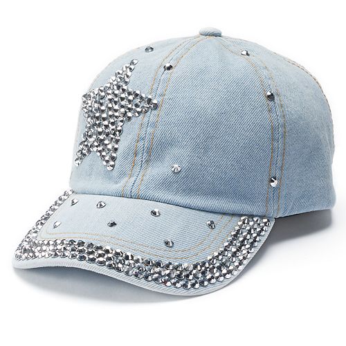 Women S Mudd Star Bling Baseball Cap