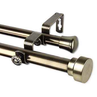 Rod Desyne Topper Double Window Curtain Rod