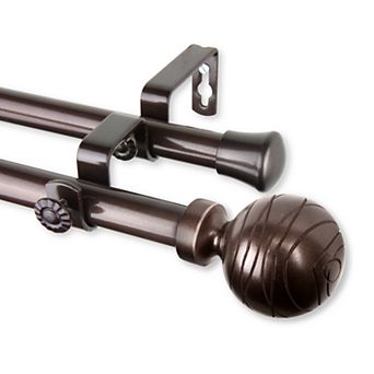 Rod Desyne Arman Double Window Curtain Rod
