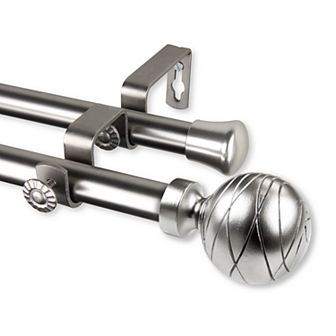 Rod Desyne Arman Double Window Curtain Rod