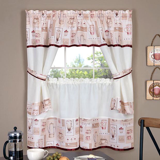 Eden Swag Tier Kitchen Window Curtains