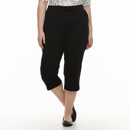 Plus Size Croft & Barrow® Classic Fit Knit Pull-On Capris