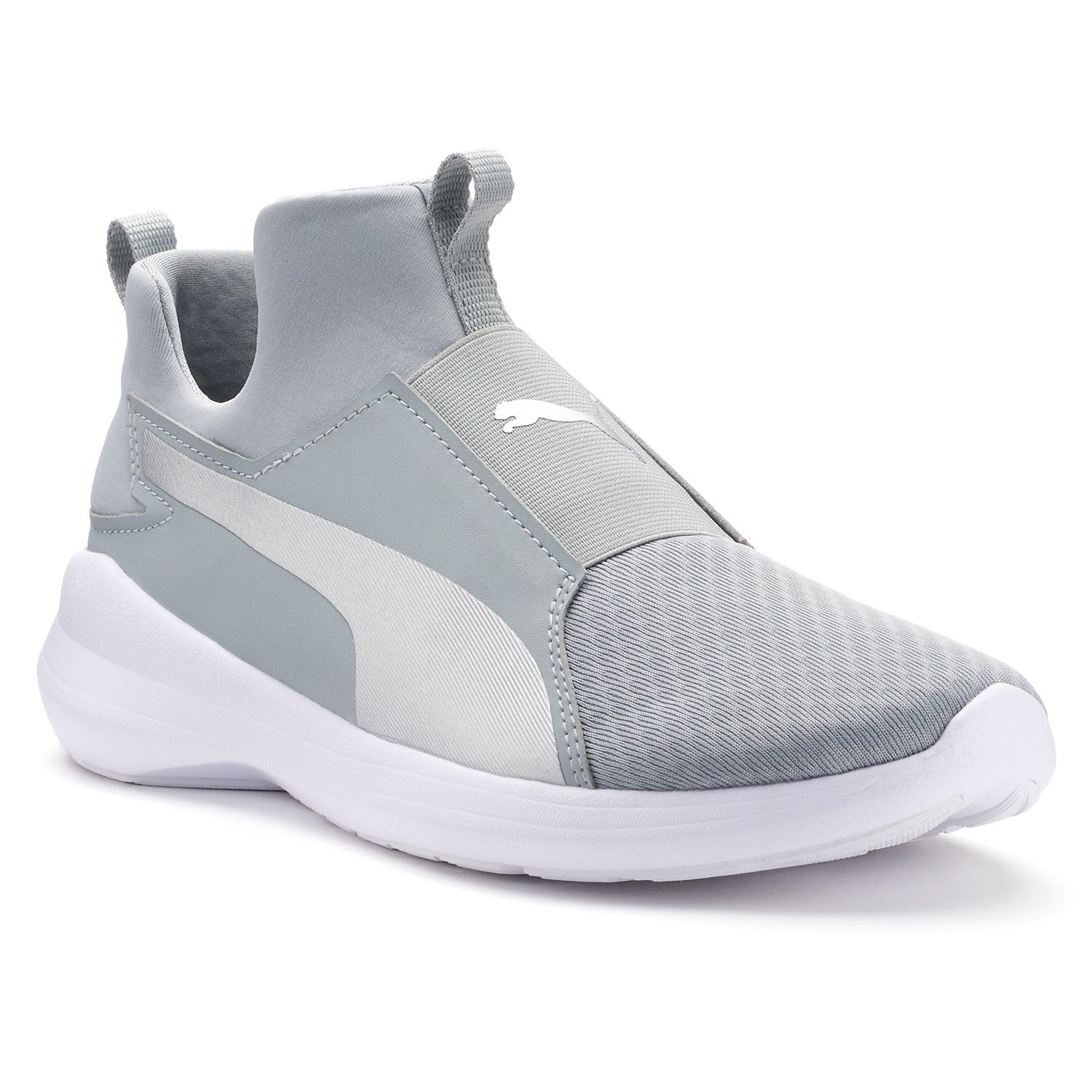 puma rebel mid trainers ladies