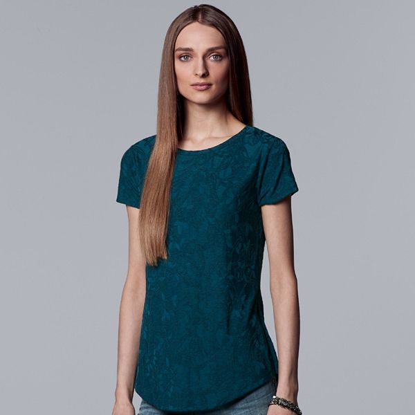 Women's Simply Vera Vera Wang Essential Floral Tee