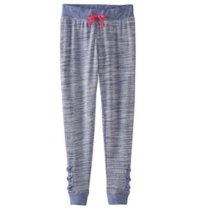 Girls Plus Size SO® Space-Dyed Lattice Hem Jogger Pants
