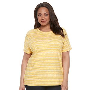 Plus Size Croft & Barrow® Essential Crewneck Tee