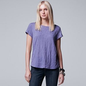 Women's Simply Vera Vera Wang Floral Jacquard Tee