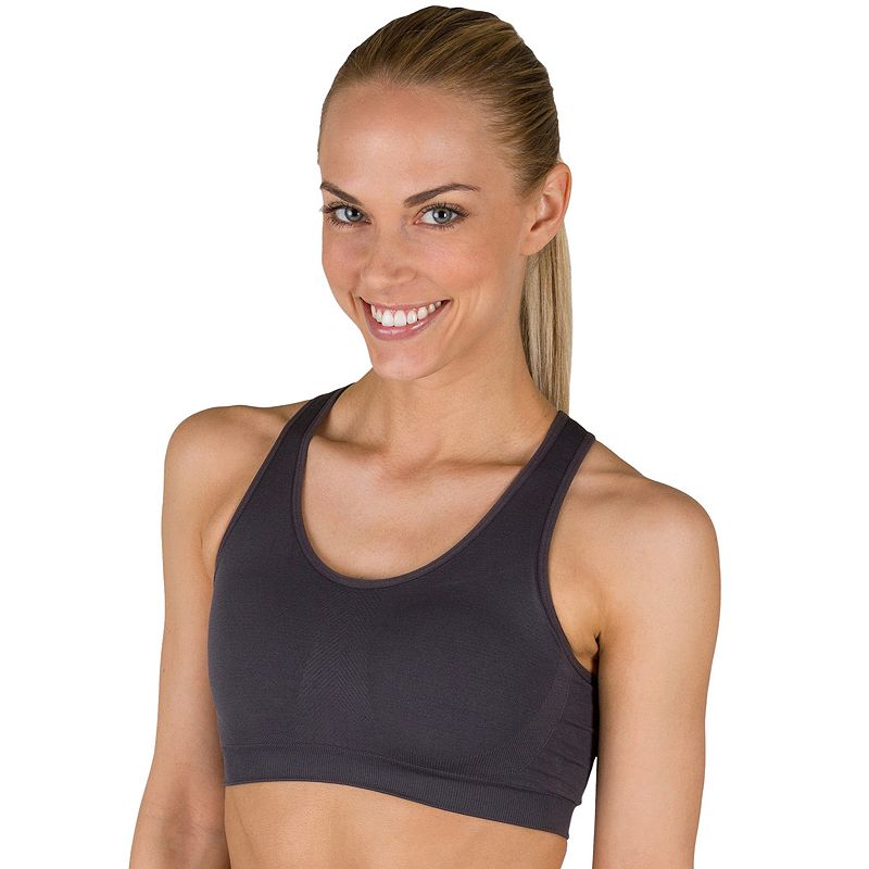 Jockey Sport® Bra: Seamless Medium-Impact Sports Bra 6997, Women's, Size: XL, Grey
