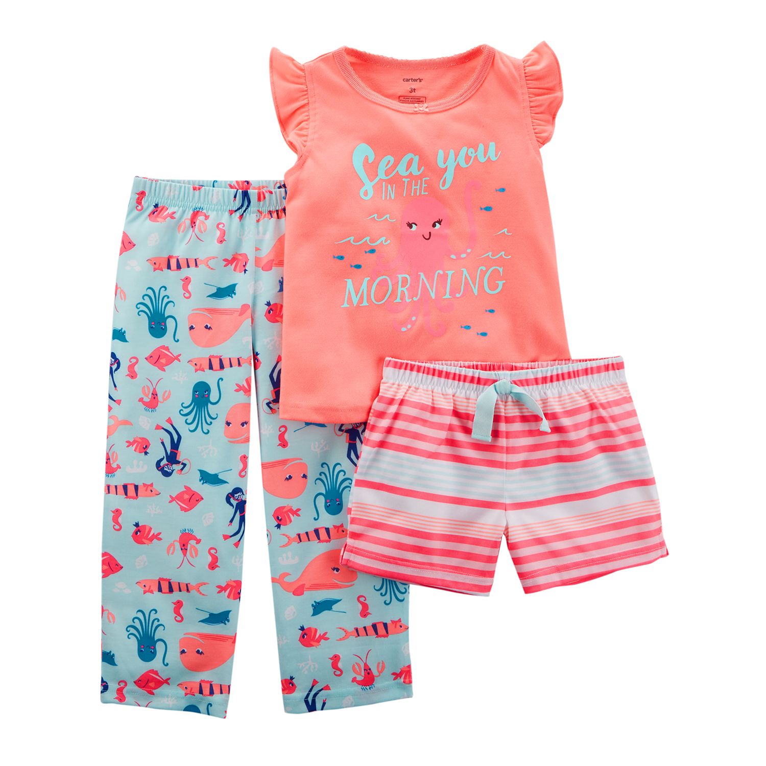 carter's pajama shorts set